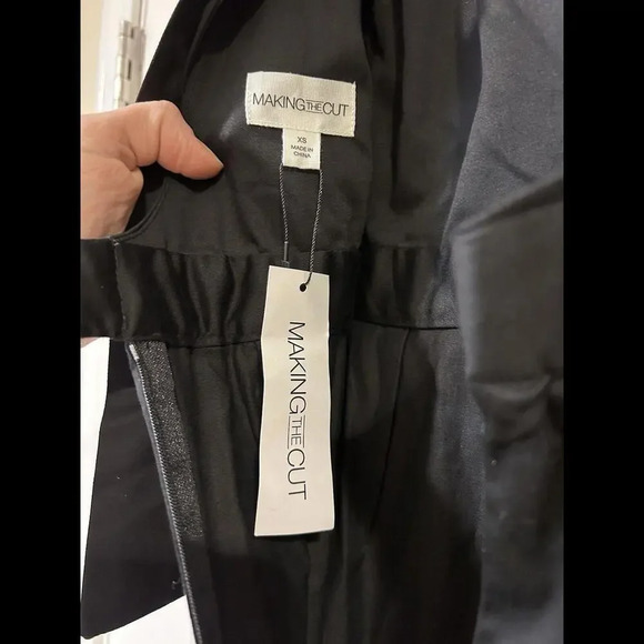 NWT Making The Cut Black Mermaid Dress XS Romantic Ruffle Flounce Runway Fashion - Picture 12 of 15